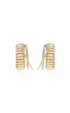 Yvonne Léon 9k Gold Diamond Earrings