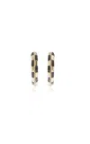 Yvonne Léon 9k Gold Enamel Earrings In Multi