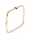 Yvonne Léon 9kt Yellow Gold Jonc Gousset Diamond And Sapphire Bracelet In Gold