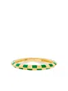 Yvonne Léon 9k Yellow Gold Check-pattern Ring In Gold