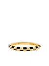 Yvonne Léon 9k Yellow Gold Check-pattern Ring In Gold