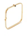 Yvonne Léon 9kt Yellow Gold Jonc Gousset Diamond And Sapphire Bracelet In Gold