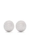 Yvonne Léon 9k Yellow Gold Paire De Bo Boule Disco Diamond Earrings In Gold