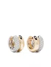 Yvonne Léon 9kt White And Yellow Gold Créoles Hula Hoop In Gold