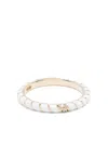 Yvonne Léon 9kt Yellow Gold Alliance Torsade Email Diamond Band Ring In Gold