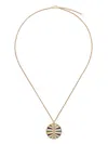 Yvonne Léon 9kt Yellow Gold Backgammon Multi-stone Necklace In Gold