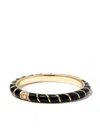 Yvonne Léon 9k Yellow Gold Alliance Enamel Diamond Ring In Gold