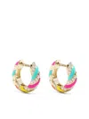 Yvonne Léon 9kt Yellow Gold Diamond Huggie Hoops In Gold