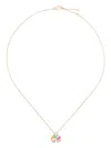 Yvonne Léon 9kt Yellow Gold Mini Elephant Diamond Necklace In Gold