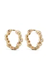 Yvonne Léon 9kt Yellow Gold Escargot Diamond Hoop Earrings In Gold