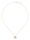Yvonne Léon 9kt Yellow Gold Mini Elephant Diamond Necklace In Yellow Gold