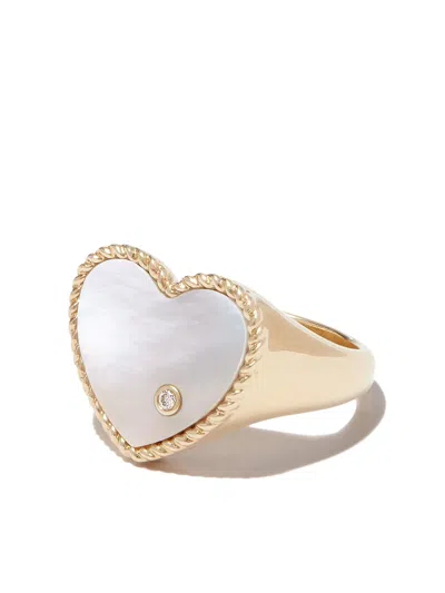 Yvonne Léon 9kt Yellow Gold Pearl Ring