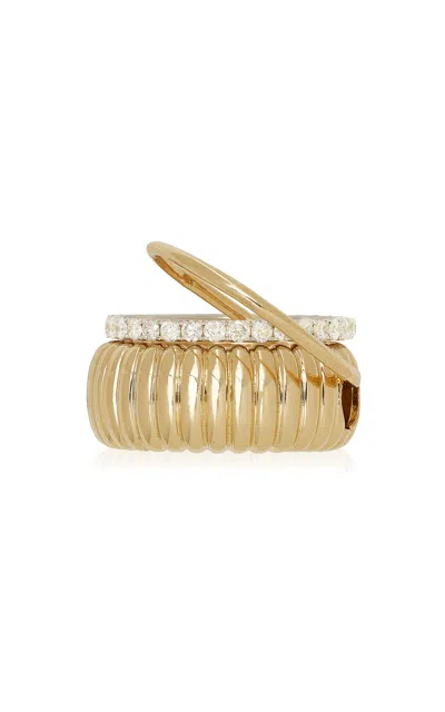 Yvonne Léon Berlingot 9k Yellow Gold 1-2-3 Ring