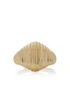 Yvonne Léon Berlingot 9k Yellow Gold Diamond Signet Ring