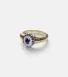 Yvonne Léon Berlingot Pompadour Baby 9kt Ring With Gemstones In Gold