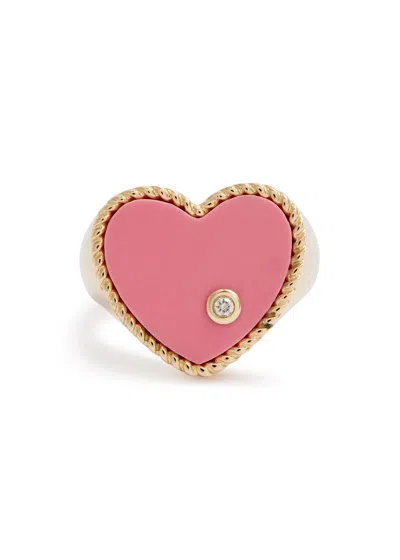Yvonne Léon Yvonne Leon Chevalière Coeur 9kt Gold Ring