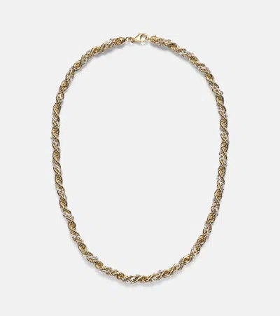 Yvonne Léon Corde Torsade 18kt Gold And White Gold Necklace