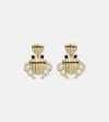 Yvonne Léon Crabe Coquillage 9kt Gold Earrings With Diamonds In Gold