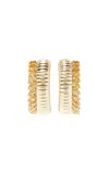 Yvonne Léon Exclusive Riviera Buoyed Brelingot 9k Yellow Gold Ombre Citrine Hoop Earrings In Multi