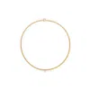 Yvonne Léon Floating Diamond Gourmette Necklace In 18k Yellow Gold,diamond