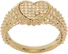 Yvonne Léon Gold Baby Chevalière Cœur Picotti Ring In 9k Yellow Gold