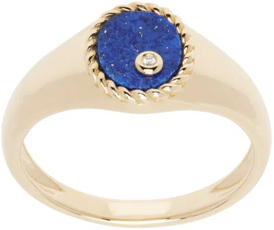 Yvonne Léon Gold Baby Chevalière Ovale Ring In 9k Yellow Gold Lap