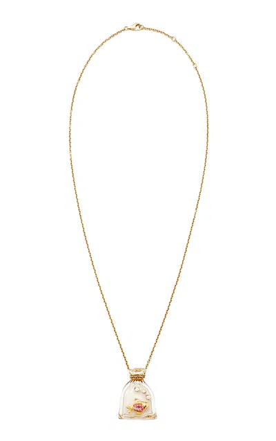 Yvonne Léon Goldfish 9k Yellow Gold Necklace