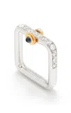 Yvonne Léon Gousset 9k Yellow Gold Diamond; Sapphire Ring
