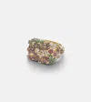 Yvonne Léon Jolie Fleur 9kt Gold Ring With Gemstones In Gold