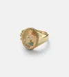 Yvonne Léon La Plage 9kt Gold Ring With Gemstones In Gold