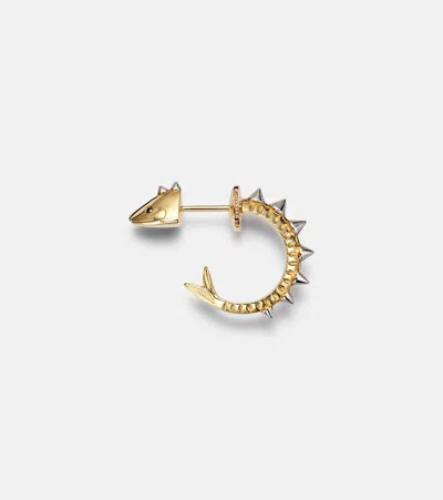Yvonne Léon Marlin 9kt Gold Single Earring With Diamonds