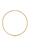 Yvonne Léon Maxi Floating Palm Tree 18k Yellow Gold Diamond Necklace