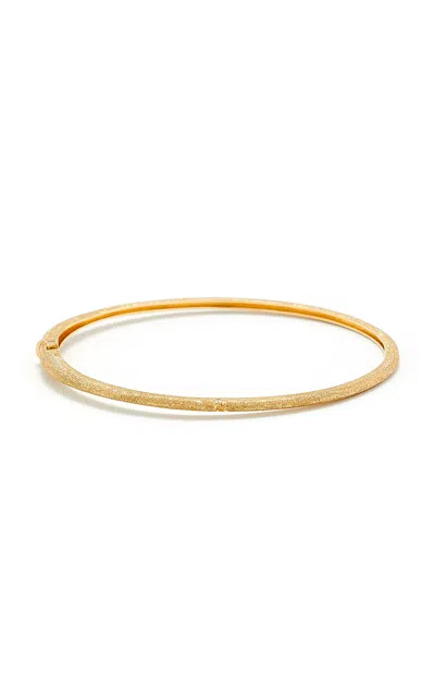 Yvonne Léon Mini Glitter 9k Yellow Gold Diamond Bangle In Gold