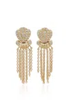 Yvonne Léon Octupus 9k Yellow Gold Diamond Earrings