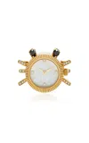 Yvonne Léon Oj Crab 9k Yellow Gold Clock Ring