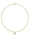 Yvonne Léon Petit Poison Oj Ruby & Gray Diamond Fish Pendant Necklace In 18k Yellow Gold, 14.76 In Gold