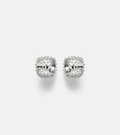 Yvonne Léon Picots 9kt White Gold (375/1000) Hoop Earrings In Metallic
