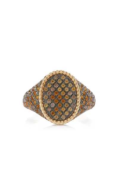 Yvonne Léon Python 9k Yellow Gold Signet Ring