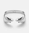 Yvonne Léon Requin 9kt White Gold Bangle With Diamonds