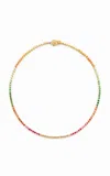 Yvonne Léon River Python 9k Yellow Gold Necklace In Multi