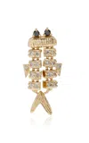 Yvonne Léon Superfish 9k Yellow Gold Diamond Single Earring