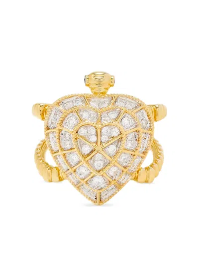 Yvonne Léon Tortoise Diamond Ring In Gold