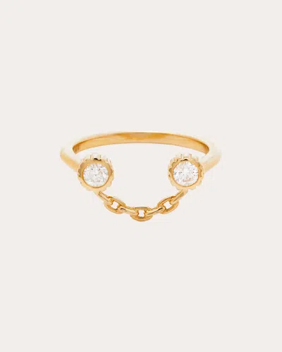 Yvonne Léon Women's Diamond & 18k Gold Smile Ring