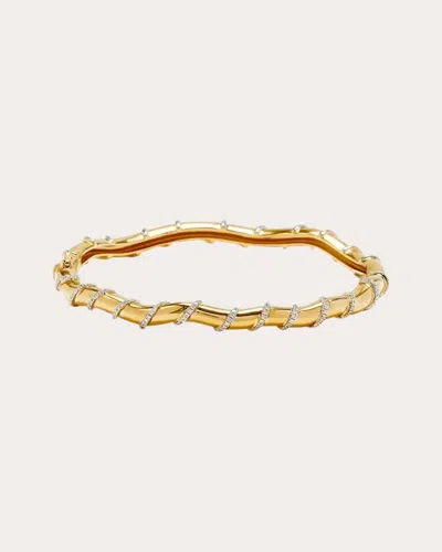 Yvonne Léon Women's Diamond & 9k Gold Twist Bracelet
