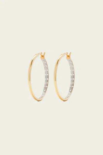 Yvonne Léon Yellow Gold & Diamond Hoops