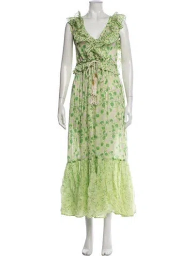 Pre-owned Yvonne S 2023 Long Dress In Green