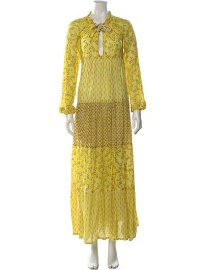 Pre-owned Yvonne S Printed Long Dress