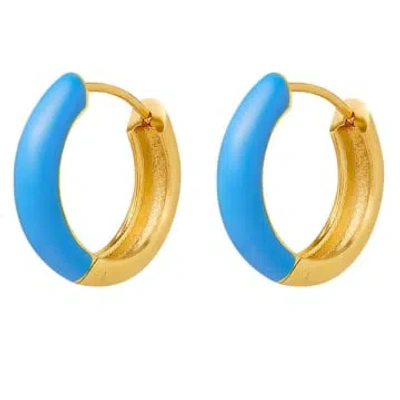 Yw Bicolored Rings Earrings In Gold