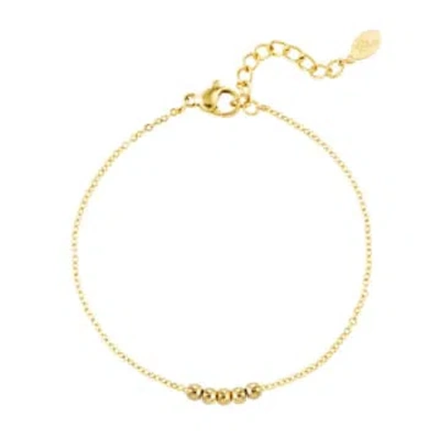 Yw Classic Bracelet With Golden Pearls