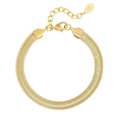 Yw Gold -plated Copper Snake Chain Bracelet